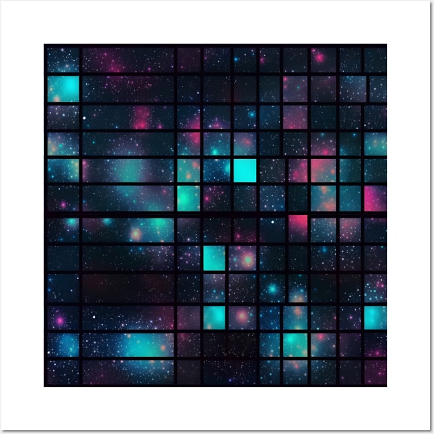 Unfathomable Universe - Infinite Nebula Seamless Pattern Wall Art by nelloryn